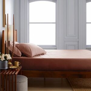 Classic Organic Percale Fitted Sheet Set Queen NWT Fitted sheet & 2 pillowcases